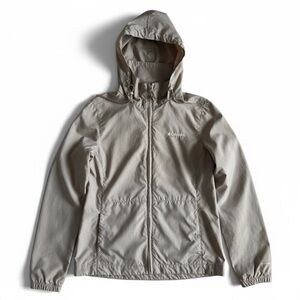 New Columbia Omni-Shade Hooded Lightweight Outdoor Jacket Hiking Beach Tan M
